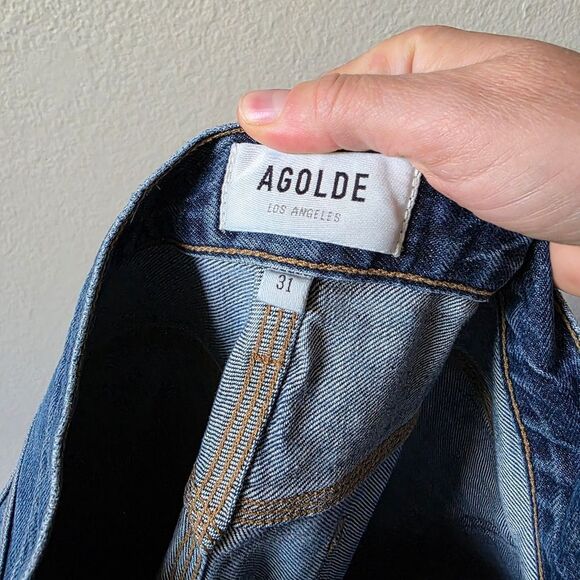 Agolde Magna Blue Carpenter Jeans Size 31 - Picture 7 of 11